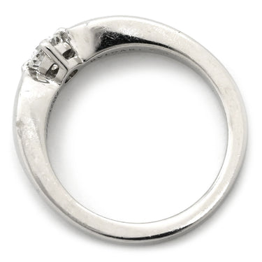 ブルガリ BVLGARI ダイヤモンドリング プラチナシルバー Pt950 ダイヤモンド リング 指輪 Pt 1粒 ダイヤ 0.18ct 6号