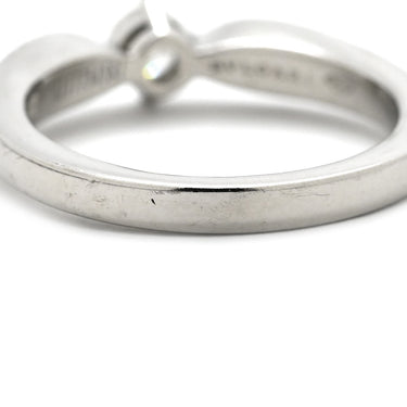 ブルガリ BVLGARI ダイヤモンドリング プラチナシルバー Pt950 ダイヤモンド リング 指輪 Pt 1粒 ダイヤ 0.18ct 6号