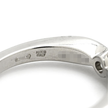 ブルガリ BVLGARI ダイヤモンドリング プラチナシルバー Pt950 ダイヤモンド リング 指輪 Pt 1粒 ダイヤ 0.18ct 6号
