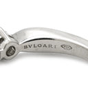 ブルガリ BVLGARI ダイヤモンドリング プラチナシルバー Pt950 ダイヤモンド リング 指輪 Pt 1粒 ダイヤ 0.18ct 6号