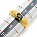 ポンテヴェキオ Ponte Vecchio 0.27ct サファイア イエローゴールド×ブルー K18YG サファイア リング 指輪 Au750 18K 18金 オーバルカット 覆輪留め 甲丸 8号