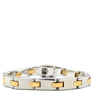 ティファニー Tiffany & Co Hリンク シルバーXイエローゴールド シルバー925 K18YG ブレスレット TIFFANY＆Co. AG925 18K 750 YG コンビ