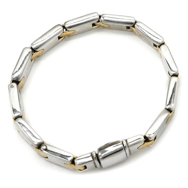 ティファニー Tiffany & Co Hリンク シルバーXイエローゴールド シルバー925 K18YG ブレスレット TIFFANY＆Co. AG925 18K 750 YG コンビ