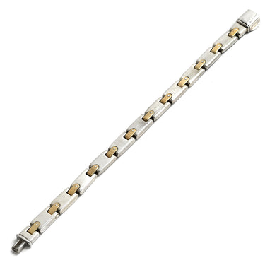 ティファニー Tiffany & Co Hリンク シルバーXイエローゴールド シルバー925 K18YG ブレスレット TIFFANY＆Co. AG925 18K 750 YG コンビ