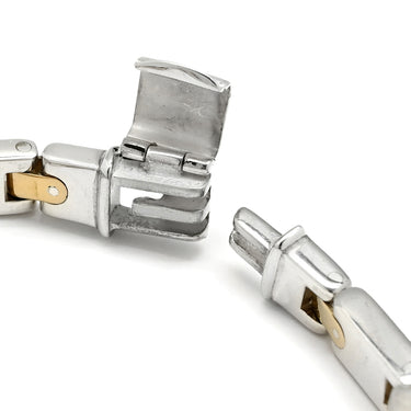 ティファニー Tiffany & Co Hリンク シルバーXイエローゴールド シルバー925 K18YG ブレスレット TIFFANY＆Co. AG925 18K 750 YG コンビ