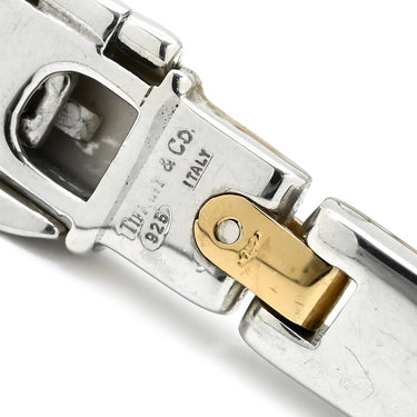 ティファニー Tiffany & Co Hリンク シルバーXイエローゴールド シルバー925 K18YG ブレスレット TIFFANY＆Co. AG925 18K 750 YG コンビ