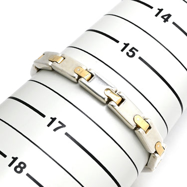 ティファニー Tiffany & Co Hリンク シルバーXイエローゴールド シルバー925 K18YG ブレスレット TIFFANY＆Co. AG925 18K 750 YG コンビ