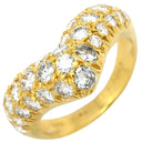 ヴァンクリーフアーペル Van Cleef & Arpels ダイヤ リング イエローゴールド K18YG ダイヤモンド リング 指輪 750AU 18金 18KT ダイヤモンド 1.48ct 7号