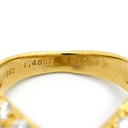 ヴァンクリーフアーペル Van Cleef & Arpels ダイヤ リング イエローゴールド K18YG ダイヤモンド リング 指輪 750AU 18金 18KT ダイヤモンド 1.48ct 7号