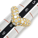 ヴァンクリーフアーペル Van Cleef & Arpels ダイヤ リング イエローゴールド K18YG ダイヤモンド リング 指輪 750AU 18金 18KT ダイヤモンド 1.48ct 7号