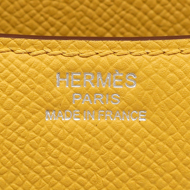 エルメス HERMES コンスタンス ミニ 3 ミロワール ジョーヌアンブル ヴォーエプソン ショルダーバッグ シルバー金具 黄色