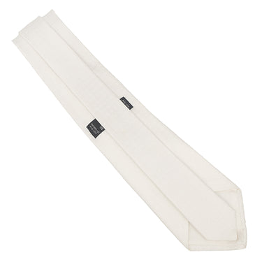 エルメス HERMES クラヴァット ファソネ H 9cm ホワイト シルク ネクタイ H柄 ビコローレ ジャガード織