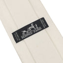 エルメス HERMES クラヴァット ファソネ H 9cm ホワイト シルク ネクタイ H柄 ビコローレ ジャガード織