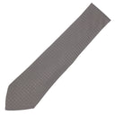 エルメス HERMES クラヴァット ファソネ H 9cm グレー シルク ネクタイ H柄 ビコローレ ジャガード織