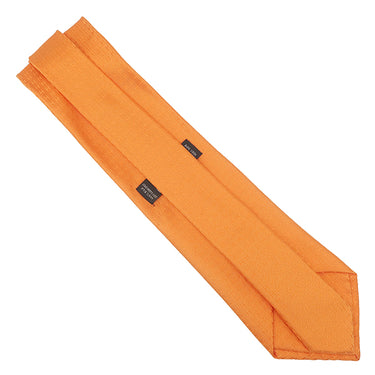 エルメス HERMES クラヴァット ファソネ H 9cm オレンジ シルク ネクタイ H柄 ビコローレ ジャガード織