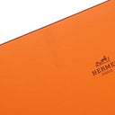 エルメス HERMES クラヴァット ファソネ H 9cm オレンジ シルク ネクタイ H柄 ビコローレ ジャガード織