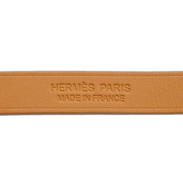 エルメス HERMES ミニ ケリードゥブルトゥール モーヴペール ヴォースイフト GP T2 ブレスレット シルバー金具 2重 2連 レザーブレス