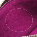 ルイヴィトン LOUIS VUITTON ポシェット クレ M6380K カシス エピレザー コインケース シルバー金具 紫 キーチェーン付き