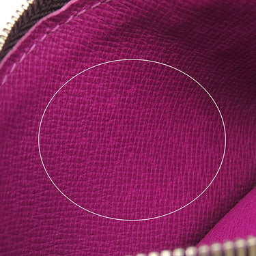 ルイヴィトン LOUIS VUITTON ポシェット クレ M6380K カシス エピレザー コインケース シルバー金具 紫 キーチェーン付き