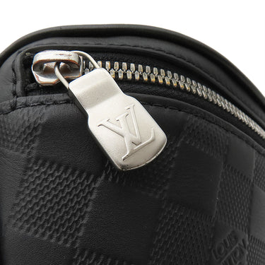 ルイヴィトン LOUIS VUITTON キャンパス バムバッグ N40298 ブラック レザー ダミエアンフィニレザー ボディバッグ シルバー金具 ウエストバッグ 黒