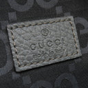 グッチ GUCCI GG リサイクルポリエステル 767934 ダークグレー×ブラック ポリエステル レザー ウエストバッグ シルバー金具 ボディバッグ ベルトバッグ
