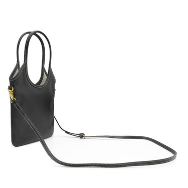 ミュウミュウ MIU MIU アイビー レザー ハンドバッグ ミニ 5BA281 ブラック レザー 2WAYバッグ ゴールド金具 黒 ロゴ ハンドバッグ ショルダー