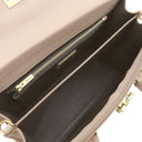 サルヴァトーレ・フェラガモ Salvatore Ferragamo ガンチーニ ベージュ レザー 2WAYバッグ ゴールド金具 ハンドバッグ ショルダーバッグ ピンクベージュ