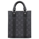 ルイヴィトン LOUIS VUITTON サックプラ MINI M46453 モノグラムエクリプス レザー モノグラムエクリプスキャンバス 2WAYバッグ シルバー金具 黒 ショルダー トートバッグ