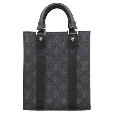 ルイヴィトン LOUIS VUITTON サックプラ MINI M46453 モノグラムエクリプス レザー モノグラムエクリプスキャンバス 2WAYバッグ シルバー金具 黒 ショルダー トートバッグ