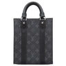ルイヴィトン LOUIS VUITTON サックプラ MINI M46453 モノグラムエクリプス レザー モノグラムエクリプスキャンバス 2WAYバッグ シルバー金具 黒 ショルダー トートバッグ