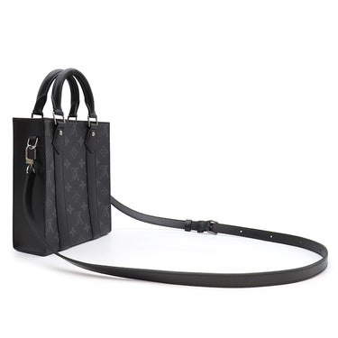 ルイヴィトン LOUIS VUITTON サックプラ MINI M46453 モノグラムエクリプス レザー モノグラムエクリプスキャンバス 2WAYバッグ シルバー金具 黒 ショルダー トートバッグ