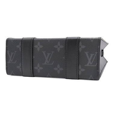 ルイヴィトン LOUIS VUITTON サックプラ MINI M46453 モノグラムエクリプス レザー モノグラムエクリプスキャンバス 2WAYバッグ シルバー金具 黒 ショルダー トートバッグ