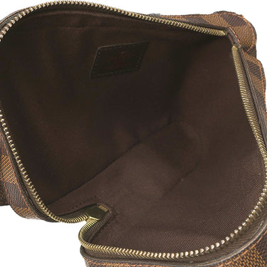 ルイヴィトン LOUIS VUITTON ジェロニモス N51994 ダミエエベヌ ダミエキャンバス ボディバッグ ゴールド金具 ウエストバッグ