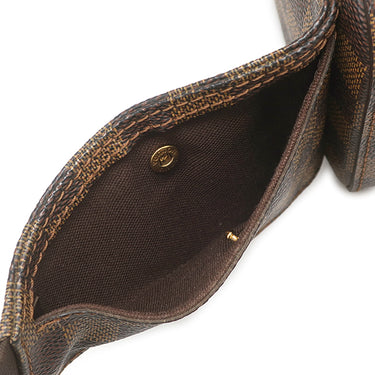 ルイヴィトン LOUIS VUITTON ジェロニモス N51994 ダミエエベヌ ダミエキャンバス ボディバッグ ゴールド金具 ウエストバッグ