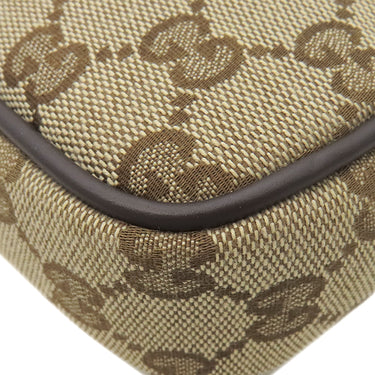 グッチ GUCCI GGキャンバス ミニ 834268 ベージュ×ブラウン GGキャンバス レザー ショルダーバッグ シルバー金具