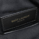 サンローラン SAINT LAURENT カサンドラ モノグラム ビルポーチ スモール 653923 ブラック レザー ポーチ ゴールド金具 黒 ロゴプレート
