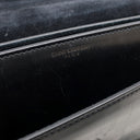 サンローラン SAINT LAURENT エンボス サンセット チェーンショルダー 470426 ブラック レザー パイソン 2WAYバッグ シルバー金具 斜め掛け