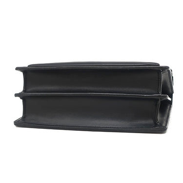 サンローラン SAINT LAURENT エンボス サンセット チェーンショルダー 470426 ブラック レザー パイソン 2WAYバッグ シルバー金具 斜め掛け