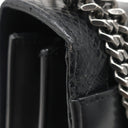 サンローラン SAINT LAURENT エンボス サンセット チェーンショルダー 470426 ブラック レザー パイソン 2WAYバッグ シルバー金具 斜め掛け