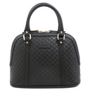 グッチ GUCCI マイクロ グッチシマ 2wayショルダーバッグ 449654 ブラック レザー 2WAYバッグ シャンパンゴールド金具 黒 ハンドバッグ ショルダー