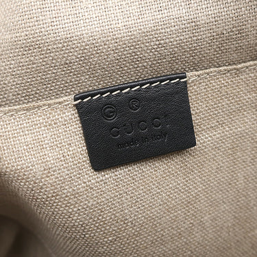 グッチ GUCCI マイクロ グッチシマ 2wayショルダーバッグ 449654 ブラック レザー 2WAYバッグ シャンパンゴールド金具 黒 ハンドバッグ ショルダー