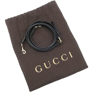 グッチ GUCCI マイクロ グッチシマ 2wayショルダーバッグ 449654 ブラック レザー 2WAYバッグ シャンパンゴールド金具 黒 ハンドバッグ ショルダー
