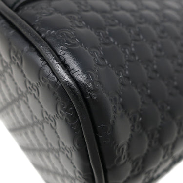 グッチ GUCCI マイクロ グッチシマ 2wayショルダーバッグ 449654 ブラック レザー 2WAYバッグ シャンパンゴールド金具 黒 ハンドバッグ ショルダー