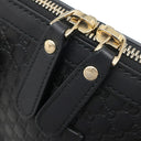 グッチ GUCCI マイクロ グッチシマ 2wayショルダーバッグ 449654 ブラック レザー 2WAYバッグ シャンパンゴールド金具 黒 ハンドバッグ ショルダー