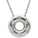 ティファニー Tiffany & Co ダイヤネックレス プラチナシルバー Pt950 ダイヤモンド ネックレス T&Co. Pt950 プラチナム ドーナツ型 ダイヤ 6P