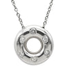 ティファニー Tiffany & Co ダイヤネックレス プラチナシルバー Pt950 ダイヤモンド ネックレス T&Co. Pt950 プラチナム ドーナツ型 ダイヤ 6P