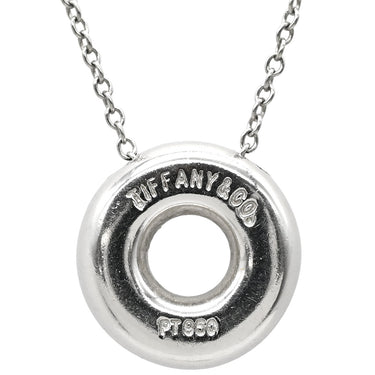 ティファニー Tiffany & Co ダイヤネックレス プラチナシルバー Pt950 ダイヤモンド ネックレス T&Co. Pt950 プラチナム ドーナツ型 ダイヤ 6P