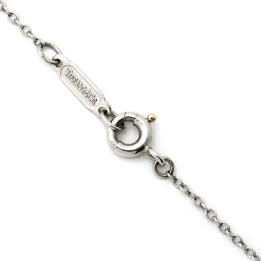 ティファニー Tiffany & Co ダイヤネックレス プラチナシルバー Pt950 ダイヤモンド ネックレス T&Co. Pt950 プラチナム ドーナツ型 ダイヤ 6P