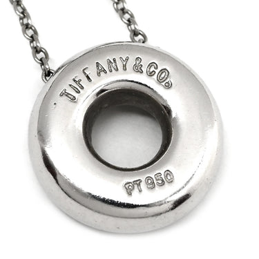 ティファニー Tiffany & Co ダイヤネックレス プラチナシルバー Pt950 ダイヤモンド ネックレス T&Co. Pt950 プラチナム ドーナツ型 ダイヤ 6P