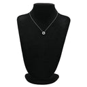 ティファニー Tiffany & Co ダイヤネックレス プラチナシルバー Pt950 ダイヤモンド ネックレス T&Co. Pt950 プラチナム ドーナツ型 ダイヤ 6P